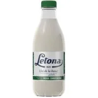 Leche Fresca Semidesnatada Letona, Botella 1 Litro