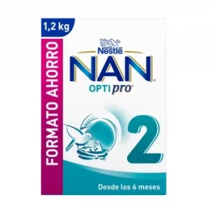 Leche Infantil de Continuación desde 6 Meses en Polvo Nestlé Nan Optipro 2 1200 G.