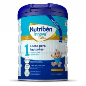 Leche Infantil para Lactantes desde el Primer Día en Polvo Nutribén Innova Toprotein 1 sin Aceite de Palma Lata 800 G.