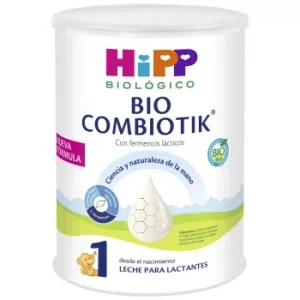 Leche Infantil para Lactantes en Polvo Ecológico Bio Combiotik Hipp sin Gluten Lata 800 G.