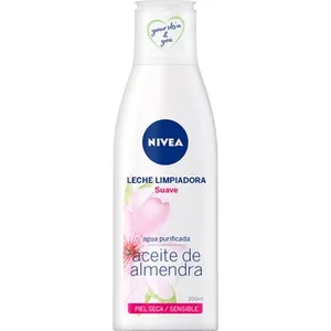 Leche Limpiadora Suave Aceite de Almendra para Piel Seca y Sensible Nivea