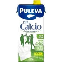 Leche Semidesnatada Calcio Puleva, Brik 1 Litro