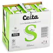 Leche Semidesnatada Celta Pack 6 X 1 L