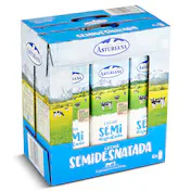 Leche Semidesnatada Central Lechera Asturiana Pack 6 X 1 L