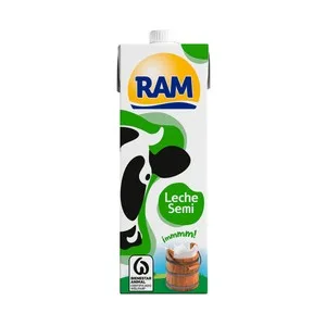 RAM Leche Semidesnatada de Vaca 1 L. 1000 ML