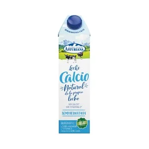 Central Lechera Asturiana Leche Semidesnatada de Vaca, Enriquecida con Calcio 1l. 1000 ML