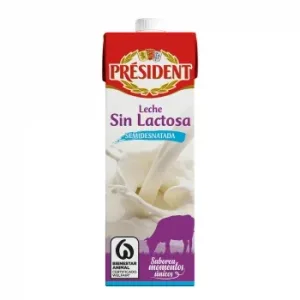 Leche Semidesnatada Président sin Lactosa Brik 1 L.