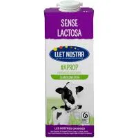 Leche Semidesnatada sin Lactosa Llet Nostra, Brik 1 L