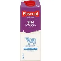 Leche Semidesnatada sin Lactosa Pascual, Brik 1 Litro