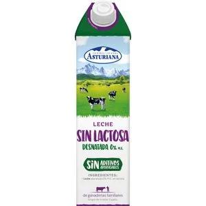 Leche sin Lactosa Desnatada Brik 1 L
