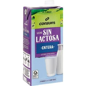 Leche sin Lactosa Entera Brik 1 L