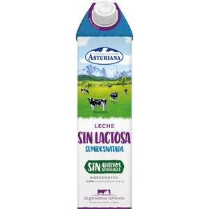 Leche sin Lactosa Semidesnatada Brik 1 L