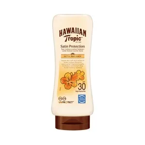 Hawaiian Tropic Leche Solar con Acción Protectora, Acabado Satinado y FPS 30 (medio) Hawaiian Tropic 200 Ml. 180 ML