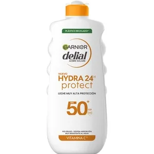 Leche Solar Hidra 24h Protect SPF 50+ con Vitamina C Muy Resistente al Agua Delial