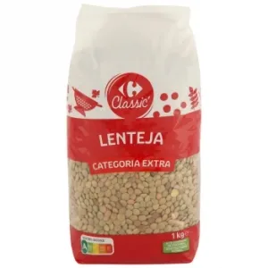 Lenteja Categoría Extra Carrefour 1 Kg.