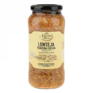 Lenteja Pardina Cocida Categoría Extra de Nuestra Tierra 400 G.