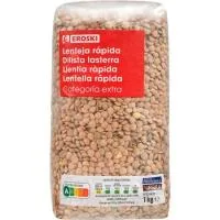 Lenteja Rápida Eroski, Paquete 1 Kg