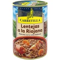 Lentejas a la Riojana Carretilla, Lata 430 G