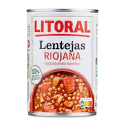 Lentejas a la Riojana Litoral 430 G
