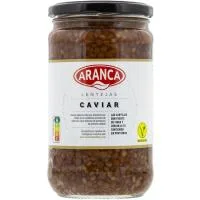 Lentejas Caviar Cocidas Aranca, Frasco 580 G