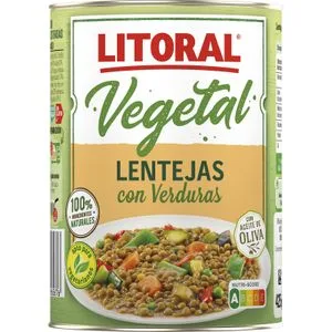 Lentejas con Verduras Lata 425 Gr
