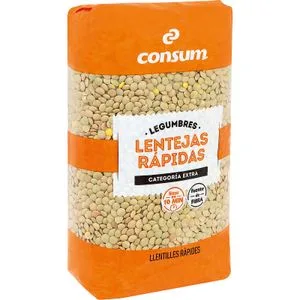 Lentejas Rápidas Paquete 1 Kg