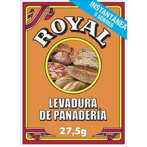 Levadura de Panadería 5 Sobres  Royal 27.5 G