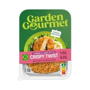 Garden Gourmet Librito de Jamón Vegetal (proteínas de Soja y Trigo) y Queso Empanado 180 G.