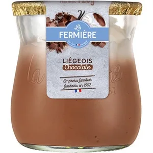 Liégeois de Chocolate Negro Postre Francés la Fermiere