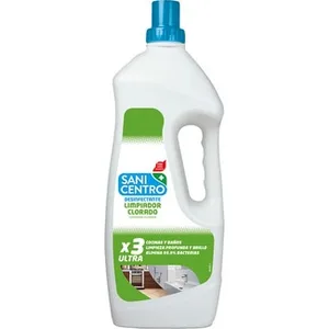 Limpiador Clorado con Lejía X3 Ultra para Cocinas y Baños  Sanicentro 2 L