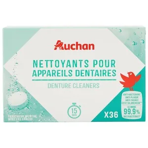 Producto Alcampo Limpiador de Prótesis Dentales 4 en 1 con Sabor Menta Fresca 36 Uds.