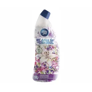Ambipur Limpiador para WC en Gel Flores Blancas, para una Limpieza y Brillo Sorprendente 750 Ml