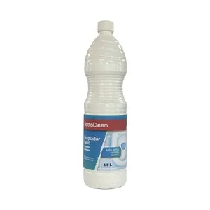 Nettoclean Limpiador y Abrillantador de Baño (grifos, Azulejos, Suelos...) 1.5 L. 1500 ML