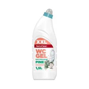 Nettoclean Limpiador y Desincrustante en Gel para Wc, con Aroma a Pino Mediterráneo 1.5 L. 1500 ML