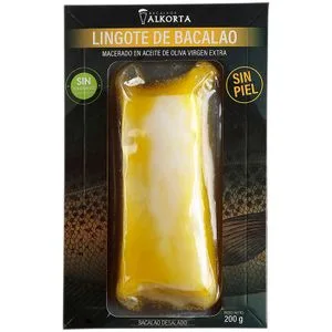 Lingote de Bacalao Macerado en Aove 200 Gr