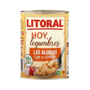 Litoral Alubias Estofadas con Ingredientes Naturales  430 G.