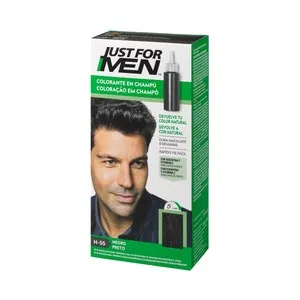Just FOR MEN Loción Colorante para Hombre Tono H-55 Negro Just FOR MEN 30 Ml.