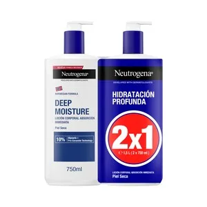 Neutrógena Loción Corporal de Absorción Inmediata e Hidratación Profunda para Pieles Secas 750 Ml. 600 ML
