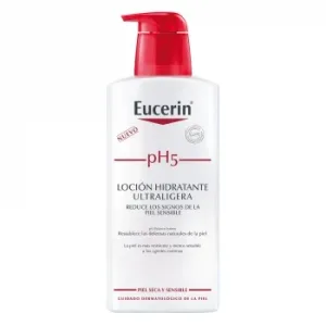 Loción Hidratante Ultraligera Ph5 para Pieles Secas y Sensibles Eucerin 400 Ml.