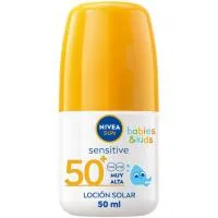 Loción Solar Kids Sensitive Spf50+ Nivea, Roll On 50 Ml