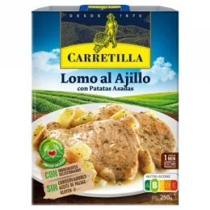 Lomo al Ajillo con Patatas Asadas Carretilla sin Gluten sin Aceite de Palma 250 G.