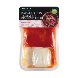 Alkorta Lomo de Bacalao con Tomate y Pimiento Rojo 300 G.