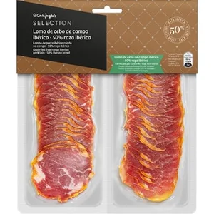 Lomo de Cebo de Campo Ibérico 50% Raza Ibérica en Lonchas sin Gluten el Corte Ingles Selection