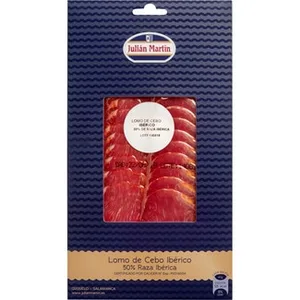 Lomo de Cebo Ibérico 50% Raza Ibérica en Lonchas Julian Martin