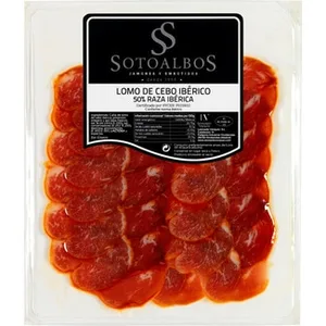 Lomo de Cebo Ibérico 50% Raza Ibérica en Lonchas sin Gluten Sotoalbos