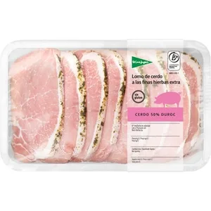 Lomo de Cerdo Extra 50% Duroc a las Finas Hierbas sin Gluten Peso Aproximado el Corte Ingles
