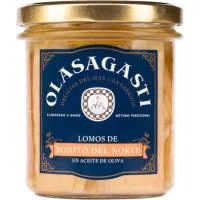 Lomos de Bonito en Aceite de Oliva Olasagasti, Frasco 315 G