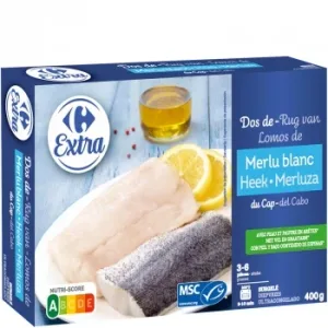 Lomos de Merluza Carrefour Extra 400 G