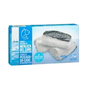 Lomos y Centros de Merluza del Cabo Hacendado Ultracongelados 0.4 KG