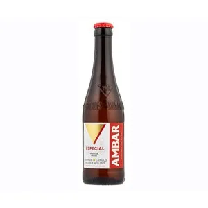 Ambar Long Neck  Cerveza Especial Botella de 33 Cl. 330 ML